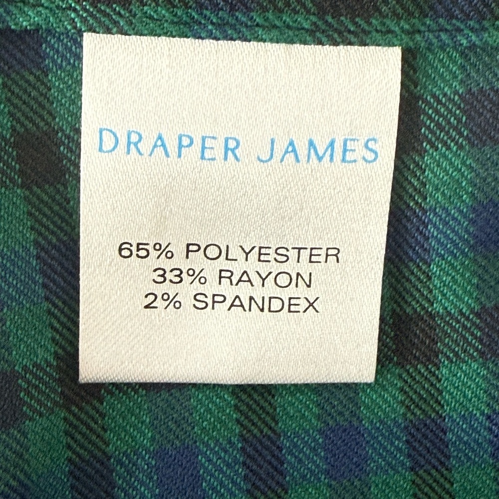 Draper James Sophisticated Green Plaid Two-Piece Suit – Office to Evening Style - Picture 4 of 15